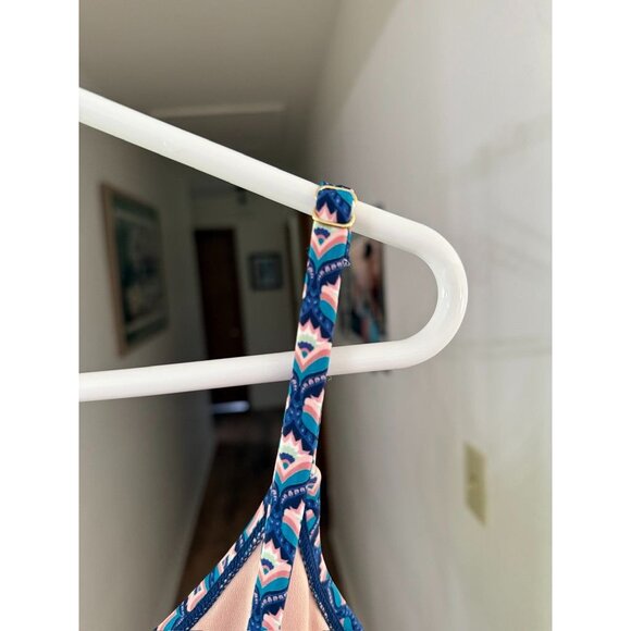 NWT  Womens Geometric Print One-Piece Swimsuit With Adjustable Straps & Removabl - Picture 4 of 5